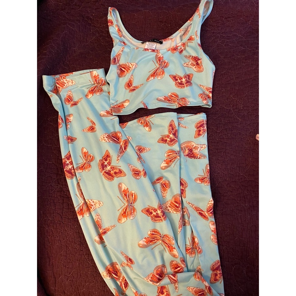 Dreamy Sugar High Butterfly Pant Set